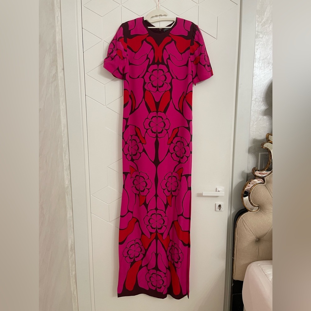 Alexander McQueen maxi fuschia dress size 40